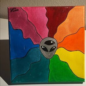 Colorful Abstract Handmade Canvas Art